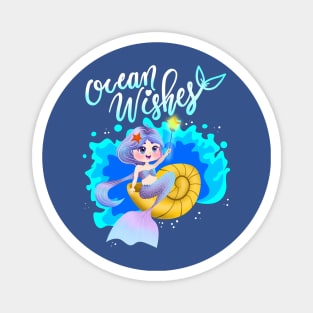 Mermaid Ocean Wishes Sea Life Magnet